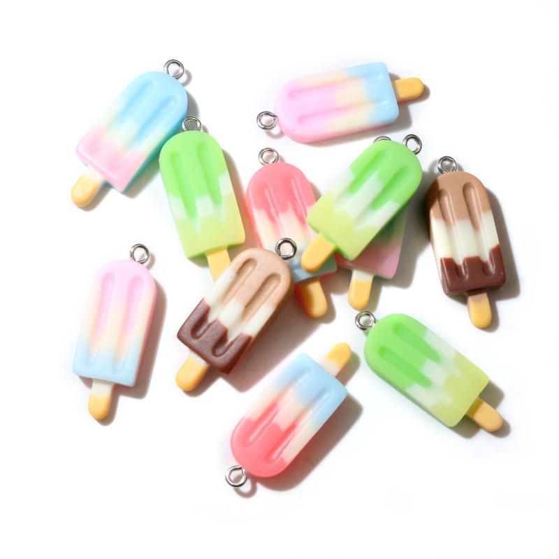 10PCS 15x40mm Mix Gradient Color Ice Cream Charms Resin Simulated Food Pendant For DIY Making Jewelry Craft Accessories
10PCS 15x40mm Mix Gradient Color Ice Cream Charms Resin Simulated Food Pendant For DIY Making Jewelry Craft Accessories