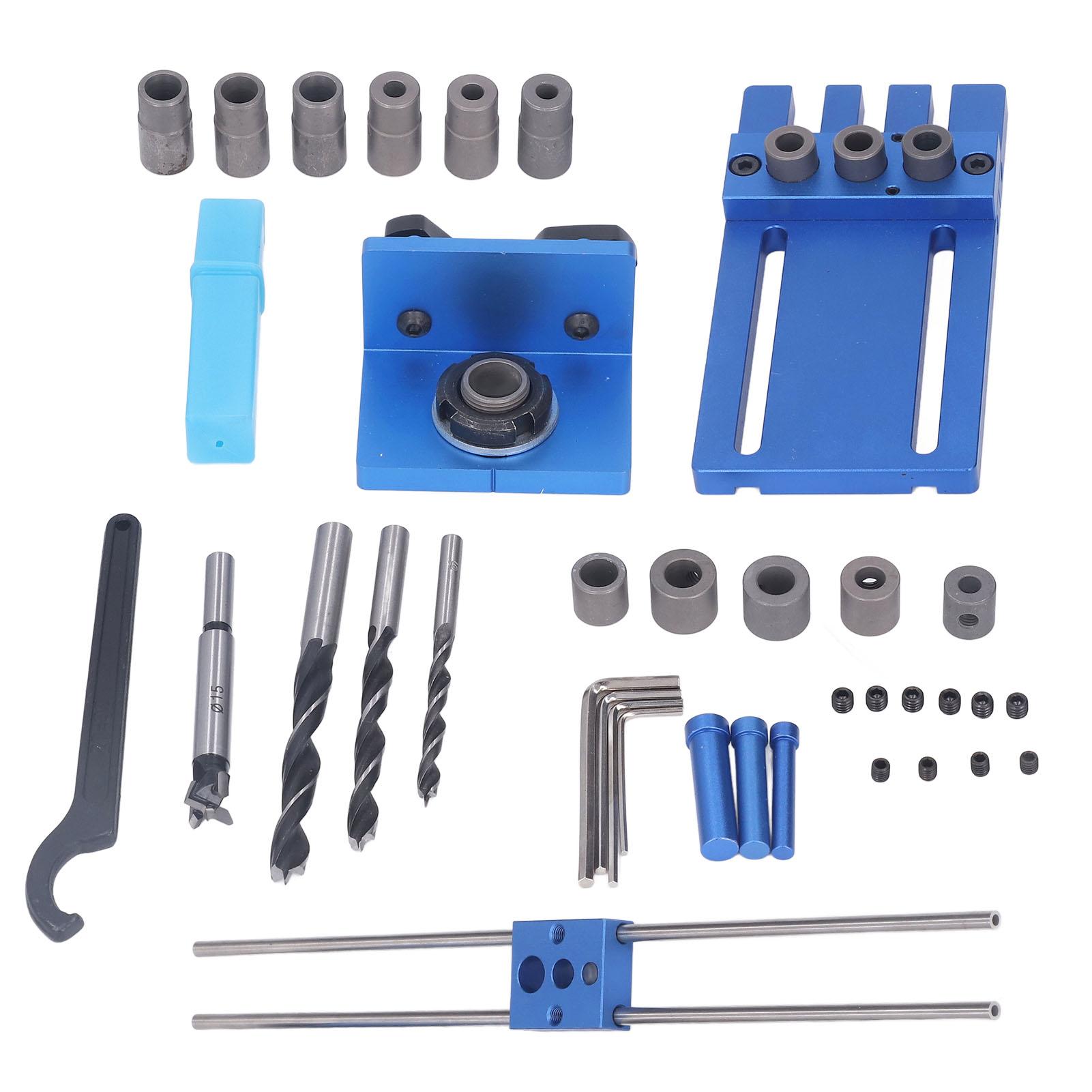 Комплект приспособлений для установки дюбелей 3 в 1, регулируемый износостойкий алюминиевый сплав, комплект приспособлений для карманных отверстий
Комплект приспособлений для установки дюбелей 3 в 1, регулируемый износостойкий алюминиевый сплав, комплект приспособлений для карманных отверстий