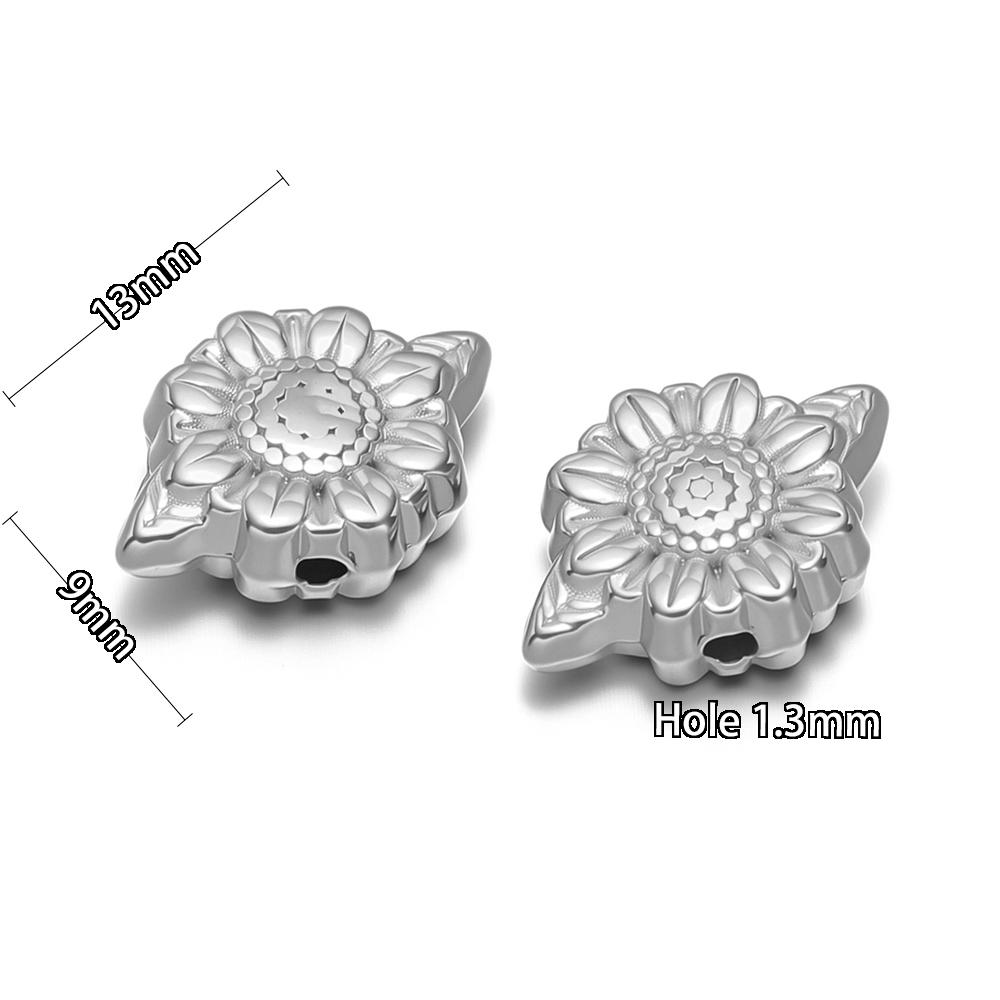 10Pcs Gold Stainless Steel Heart Beads Spacer Flower Bead for DIY Jewelry Accessories Supplies Bracelet Findings Necklace Making
10Pcs Gold Stainless Steel Heart Beads Spacer Flower Bead for DIY Jewelry Accessories Supplies Bracelet Findings Necklace Making