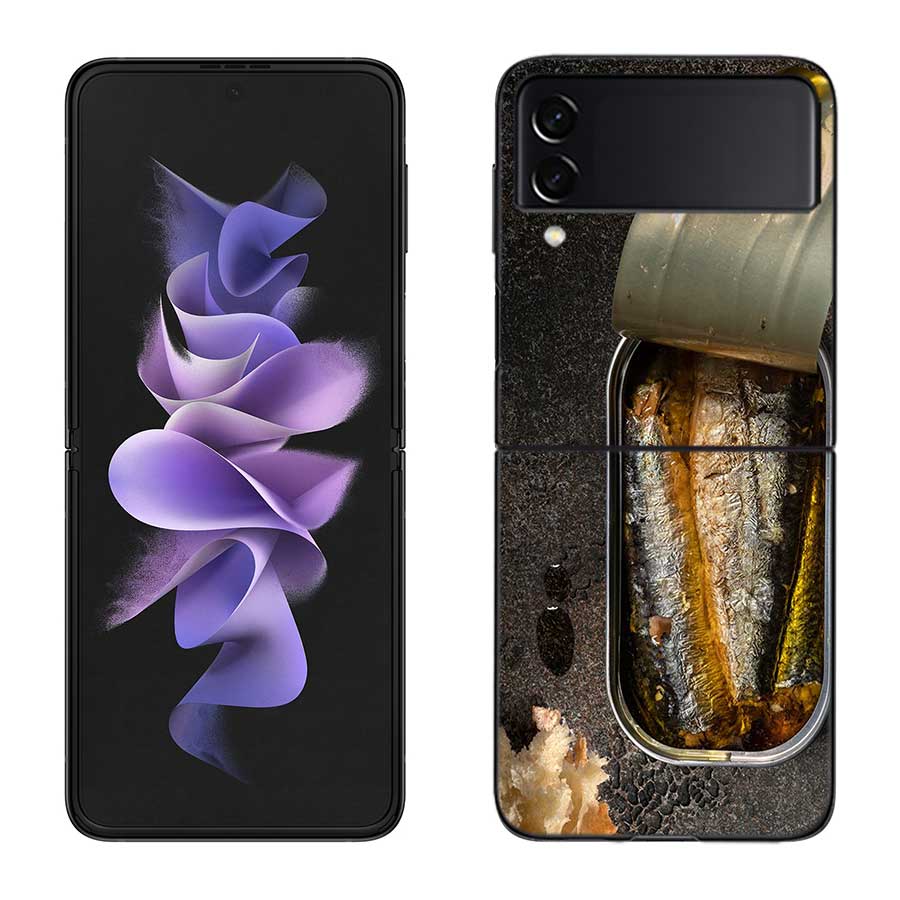 Sardines Canned Phone Case For Samsung Z Flip 7 6 5G Galaxy Z Flip 5 4 3 Black Hard Cell Cover Luxury PC Shell Coque Samsung Z Flip 5 5G
Sardines Canned Phone Case For Samsung Z Flip 7 6 5G Galaxy Z Flip 5 4 3 Black Hard Cell Cover Luxury PC Shell Coque Samsung Z Flip 5 5G