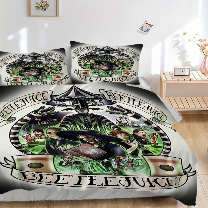 3pcs Beetlejuice Duvet Cover Set, 1 Duvet Cover + 2 Pillowcases (No Insert), Cozy Bedding, Bedroom Set, Easy Care, Durable yy251103094 135x200cm
3pcs Beetlejuice Duvet Cover Set, 1 Duvet Cover + 2 Pillowcases (No Insert), Cozy Bedding, Bedroom Set, Easy Care, Durable yy251103094 135x200cm