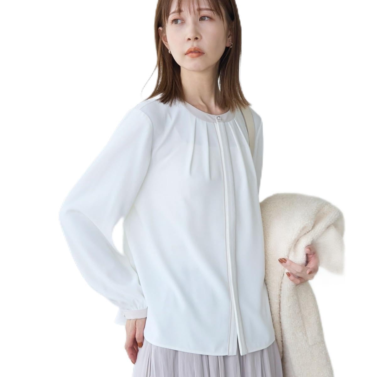 ROPE PICNIC Piping Tuck White Women s Blouse, (11)
ROPE PICNIC Piping Tuck White Women s Blouse, (11)