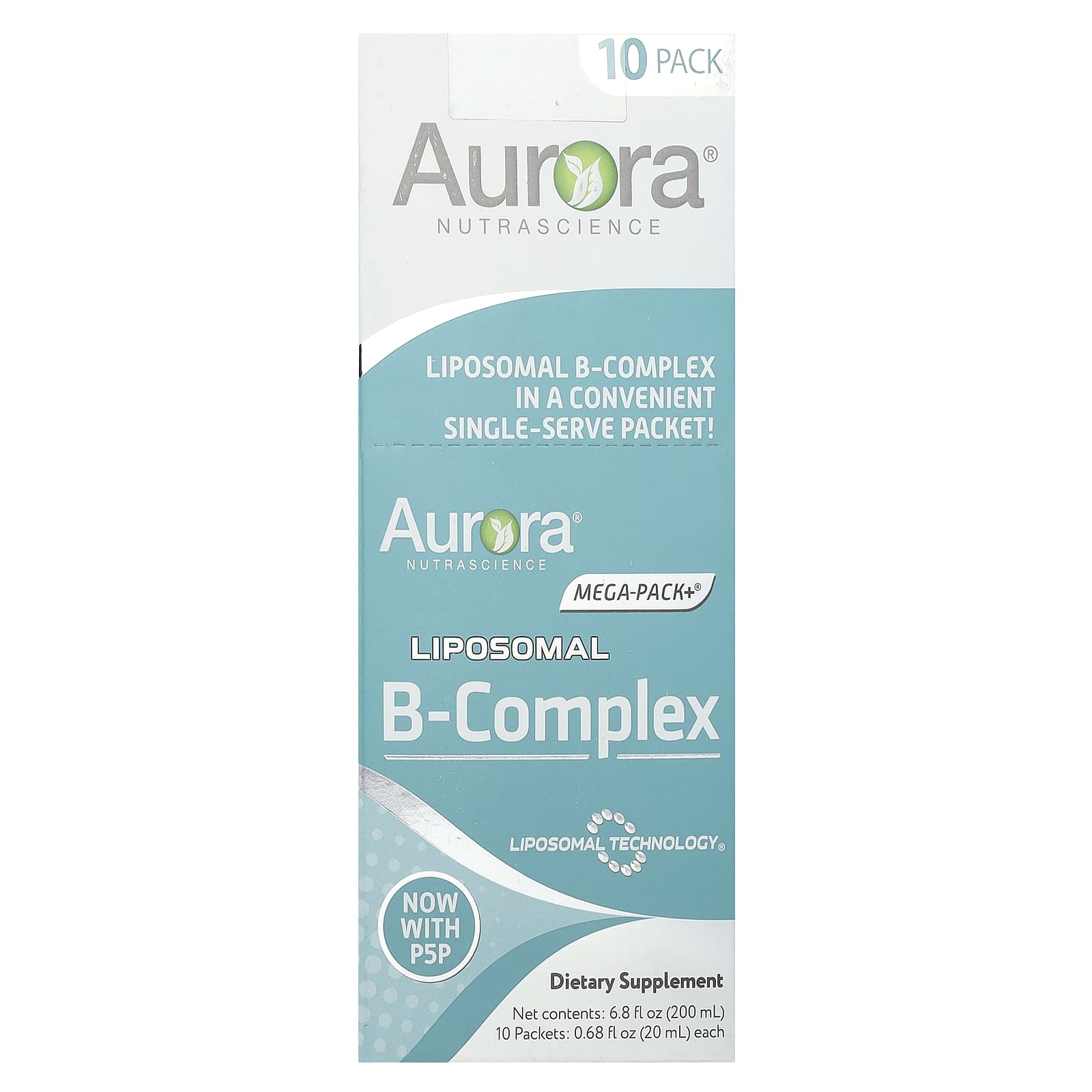 Liposomal B-Complex, 10 Packs, 20 Ml (0.68 Fl Oz) Each 
Liposomal B-Complex, 10 Packs, 20 Ml (0.68 Fl Oz) Each