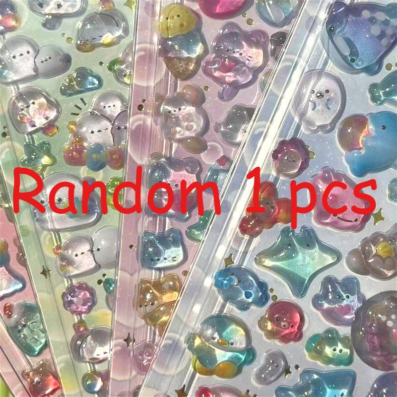 Kawaii Gradient Glitter 3D Stickers – Cute Cartoon Animal Shiny Jelly Stickers for Journal Scrapbook Phone Case Kids DIY Crafts
Kawaii Gradient Glitter 3D Stickers – Cute Cartoon Animal Shiny Jelly Stickers for Journal Scrapbook Phone Case Kids DIY Crafts