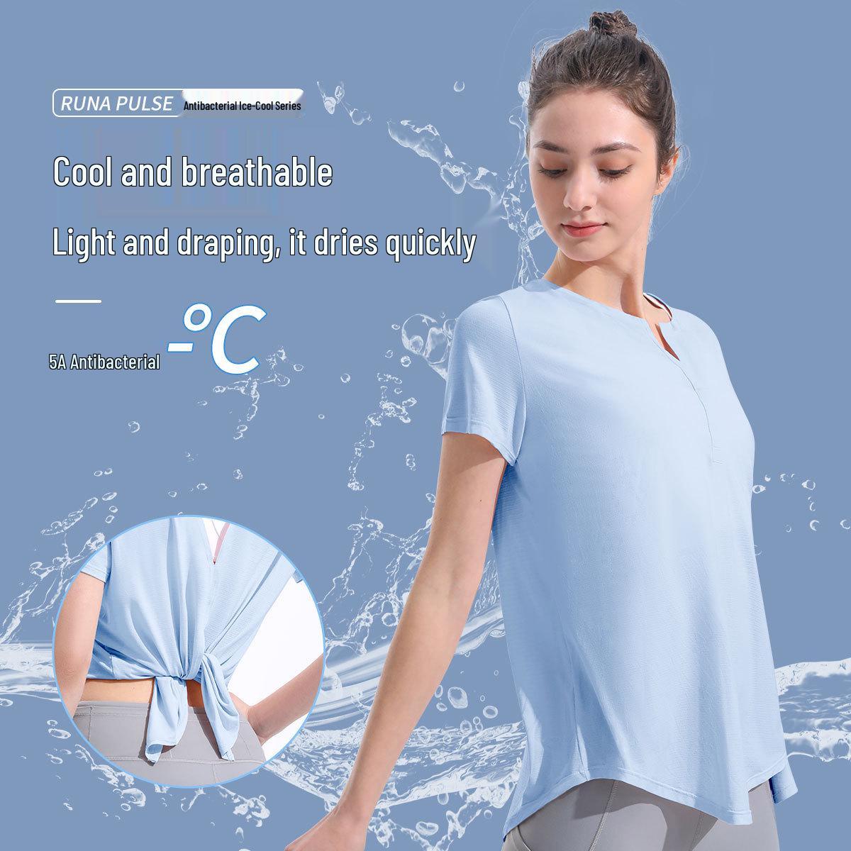 Women s Summer Yoga V-Neck Short Sleeve Top - Moisture-Wicking, Quick-Drying, Open Back Slit Medium
Women s Summer Yoga V-Neck Short Sleeve Top - Moisture-Wicking, Quick-Drying, Open Back Slit Medium