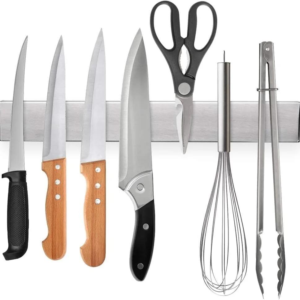 10-дюймовая подставка для ножей из нержавеющей стали, магнитный держатель для ножей, настенный блок, стойка для хранения ножей, органайзер для кухонных принадлежностей
10-дюймовая подставка для ножей из нержавеющей стали, магнитный держатель для ножей, настенный блок, стойка для хранения ножей, органайзер для кухонных принадлежностей