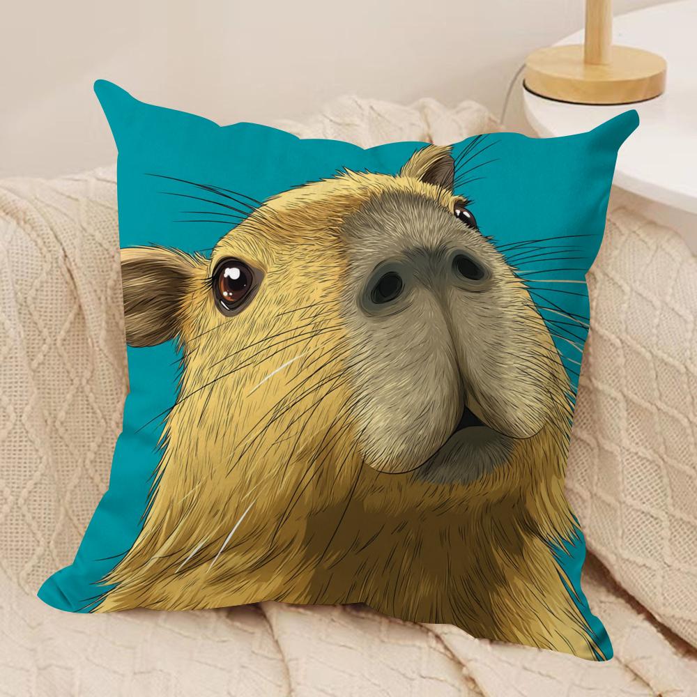 Cute Animated Capybara Cushion Cover Silky Short Plush DoubleSided Printed Pillow Case for Sofa All Seasons Home Decor Gift 40x40cm16x16in
Cute Animated Capybara Cushion Cover Silky Short Plush DoubleSided Printed Pillow Case for Sofa All Seasons Home Decor Gift 40x40cm16x16in