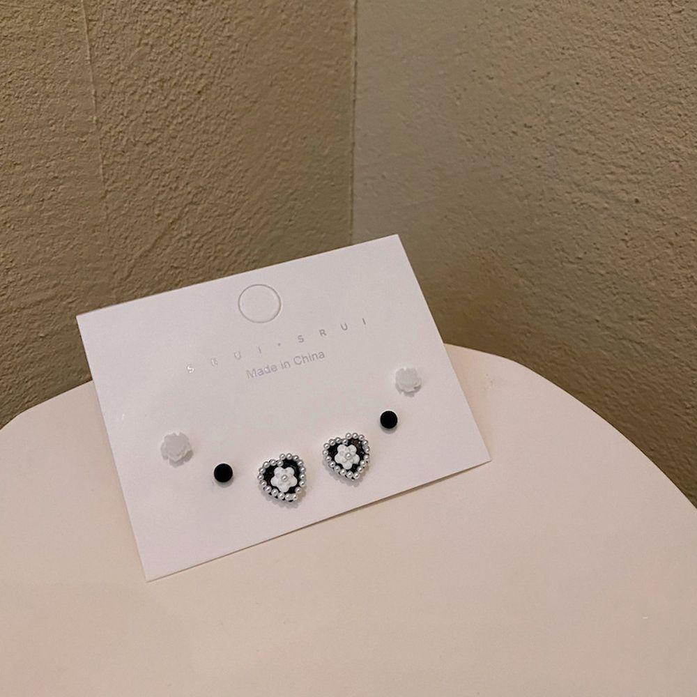 Pearl Mini Checkerboard Fashion Jewelry Camellia Earrings Set Girls Earrings Korean Style Ear Stud B
Pearl Mini Checkerboard Fashion Jewelry Camellia Earrings Set Girls Earrings Korean Style Ear Stud B