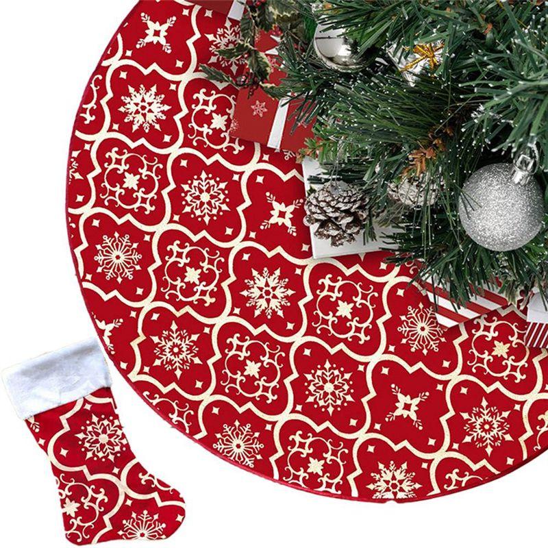 AEE4-48 Inch Christmas Tree Skirt Xmas Soft Cover Mat Decor Snowflake Collar Farmhouse Tree Skirt
AEE4-48 Inch Christmas Tree Skirt Xmas Soft Cover Mat Decor Snowflake Collar Farmhouse Tree Skirt