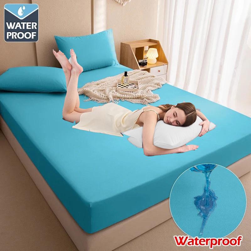 Waterproof Mattress Protector - Premium Fitted Cover - Noiseless, Soft, Cooling & Breathable Deep Pockets - Durable, Machine Washable and Wrinkle-Free 2 pillowcases світло-синій колір
Waterproof Mattress Protector - Premium Fitted Cover - Noiseless, Soft, Cooling & Breathable Deep Pockets - Durable, Machine Washable and Wrinkle-Free 2 pillowcases світло-синій колір