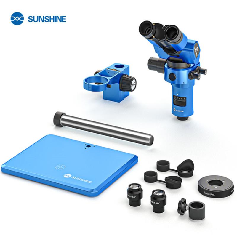 SUNSHINE R360 PRO Electronic Trinocular Microscope Tools Integrated 7-58X Continuous Coverage 4KHD Zoom Rotatable Vision
SUNSHINE R360 PRO Electronic Trinocular Microscope Tools Integrated 7-58X Continuous Coverage 4KHD Zoom Rotatable Vision