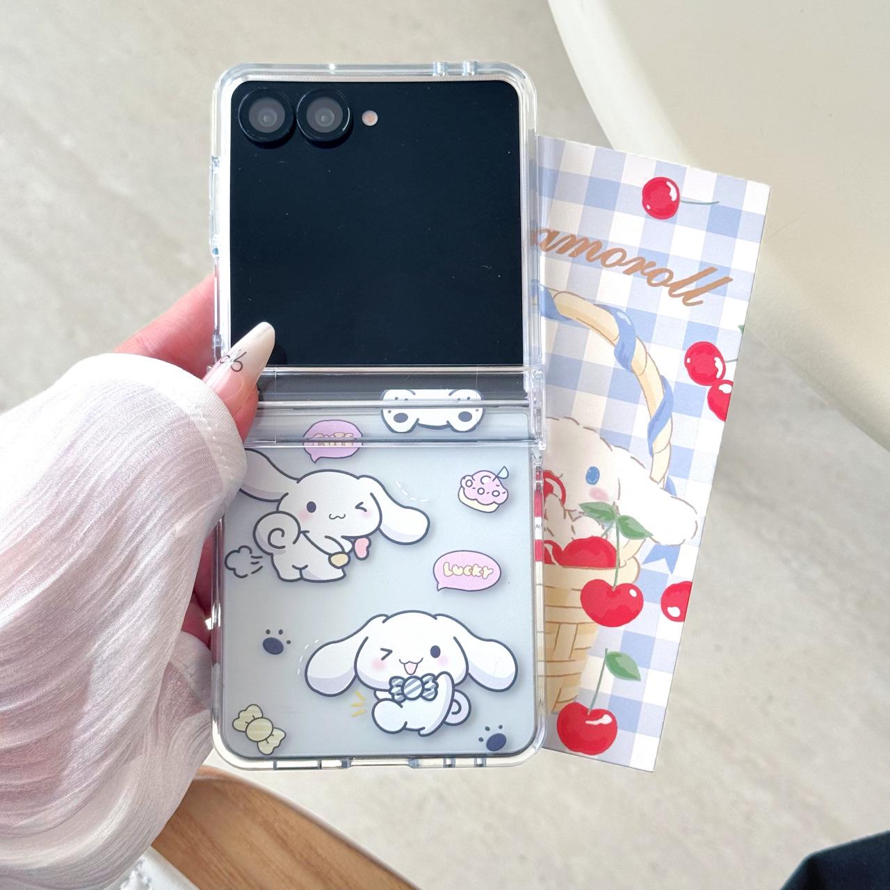Мультяшний чохол My Melody & Cinnamoroll для Samsung Z Flip6/7, складаний, протиударний, для жінок. ZFlip 5
Мультяшний чохол My Melody & Cinnamoroll для Samsung Z Flip6/7, складаний, протиударний, для жінок. ZFlip 5