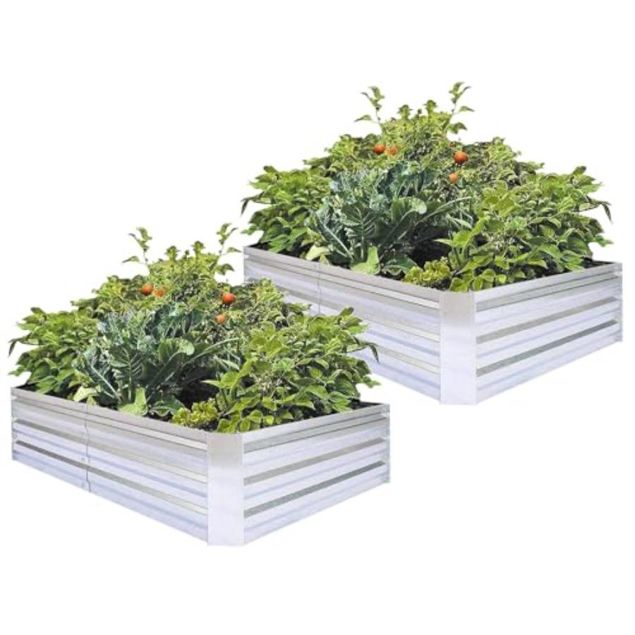 Galvanized Raised Garden Beds for Vegetables Large Metal Planter Box Steel Kit Flower Herb 6 x 3 x 1 ft 2 Pack Galvanized United States
Galvanized Raised Garden Beds for Vegetables Large Metal Planter Box Steel Kit Flower Herb 6 x 3 x 1 ft 2 Pack Galvanized United States