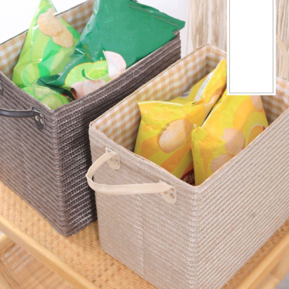 with Handle Woven Storage Basket Handmade Sorting Box Storage Box Miscellaneous Items M бежевий
with Handle Woven Storage Basket Handmade Sorting Box Storage Box Miscellaneous Items M бежевий