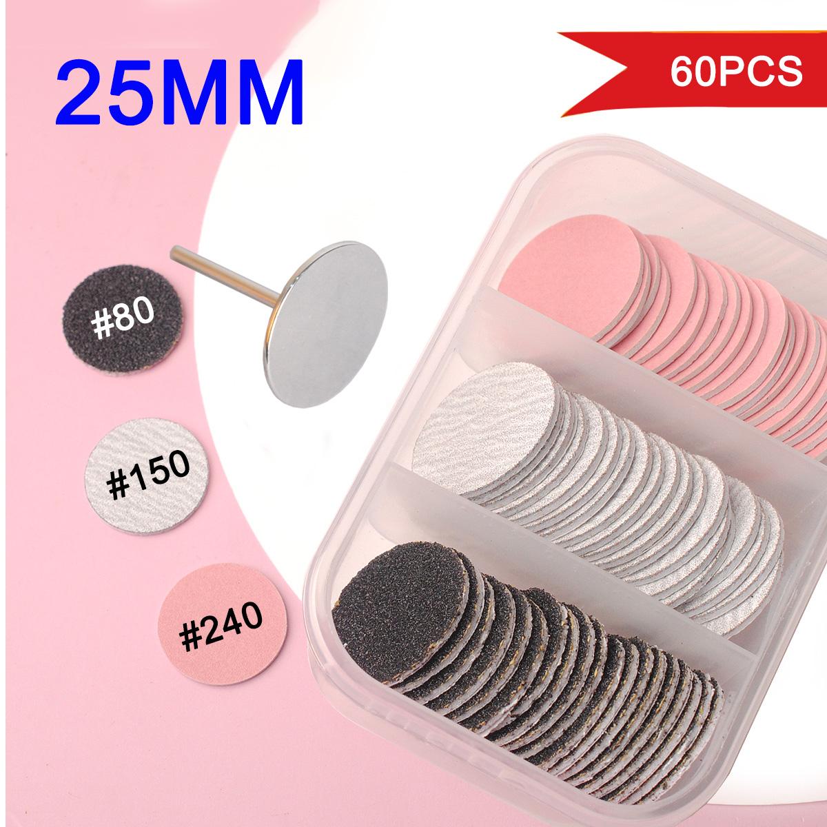 60pcs Replaceable Sanding Paper With Metal Disk,25mm Pink Pedicure Nail Bit Sandpaper Foot Care Tool Accessories
60pcs Replaceable Sanding Paper With Metal Disk,25mm Pink Pedicure Nail Bit Sandpaper Foot Care Tool Accessories