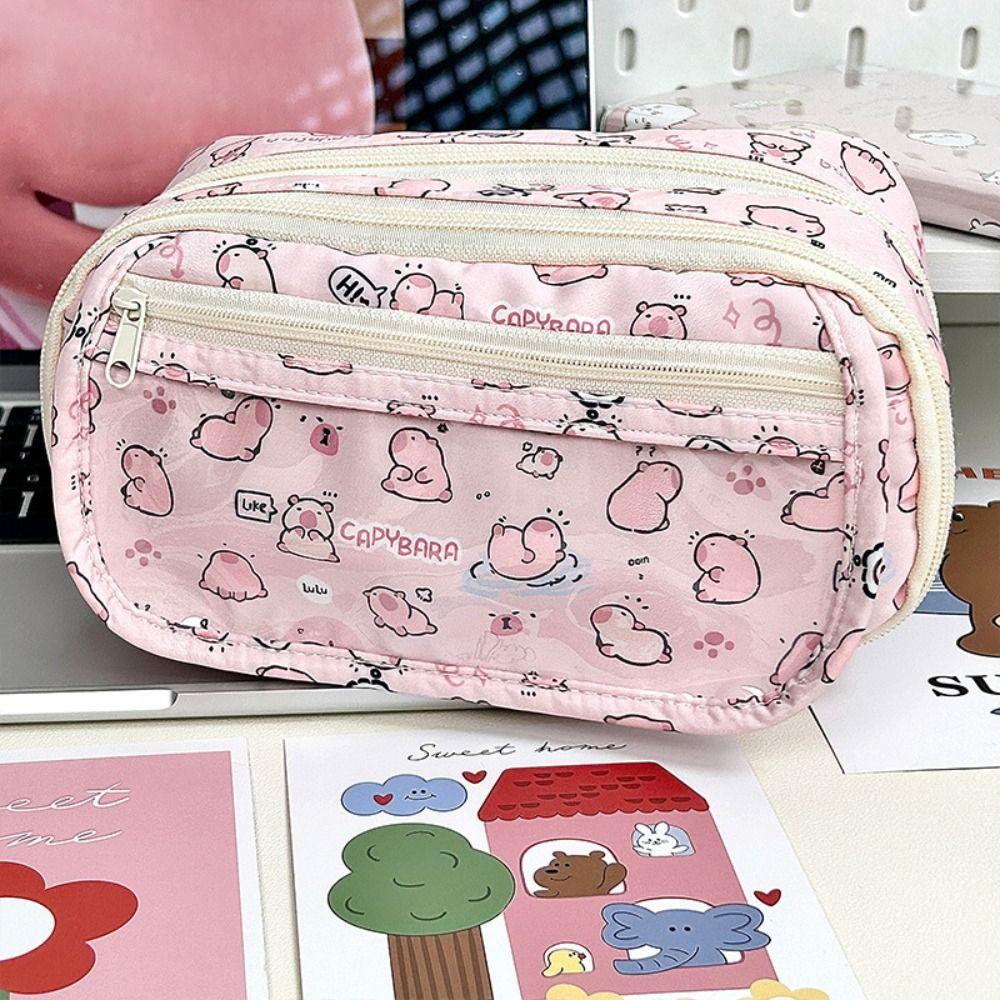 Capybara Pen Bag Large Capacity Stationery Bag Multi Functional Pencil Box School Office
Capybara Pen Bag Large Capacity Stationery Bag Multi Functional Pencil Box School Office