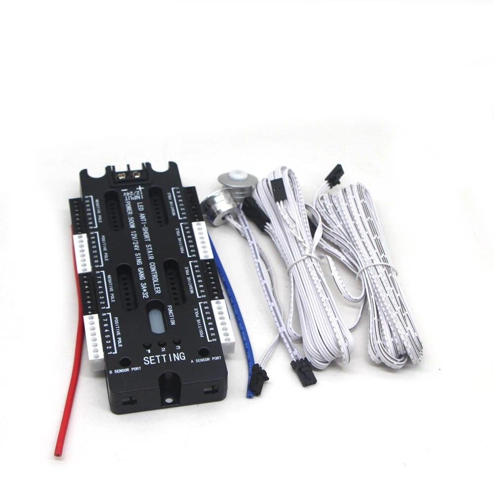 PIR Motion Sensor Stair Lights 32 Channel Dimmable Strip Controller auto 12V 24V Night light Step Staircase Flexible Tape dimmer
PIR Motion Sensor Stair Lights 32 Channel Dimmable Strip Controller auto 12V 24V Night light Step Staircase Flexible Tape dimmer