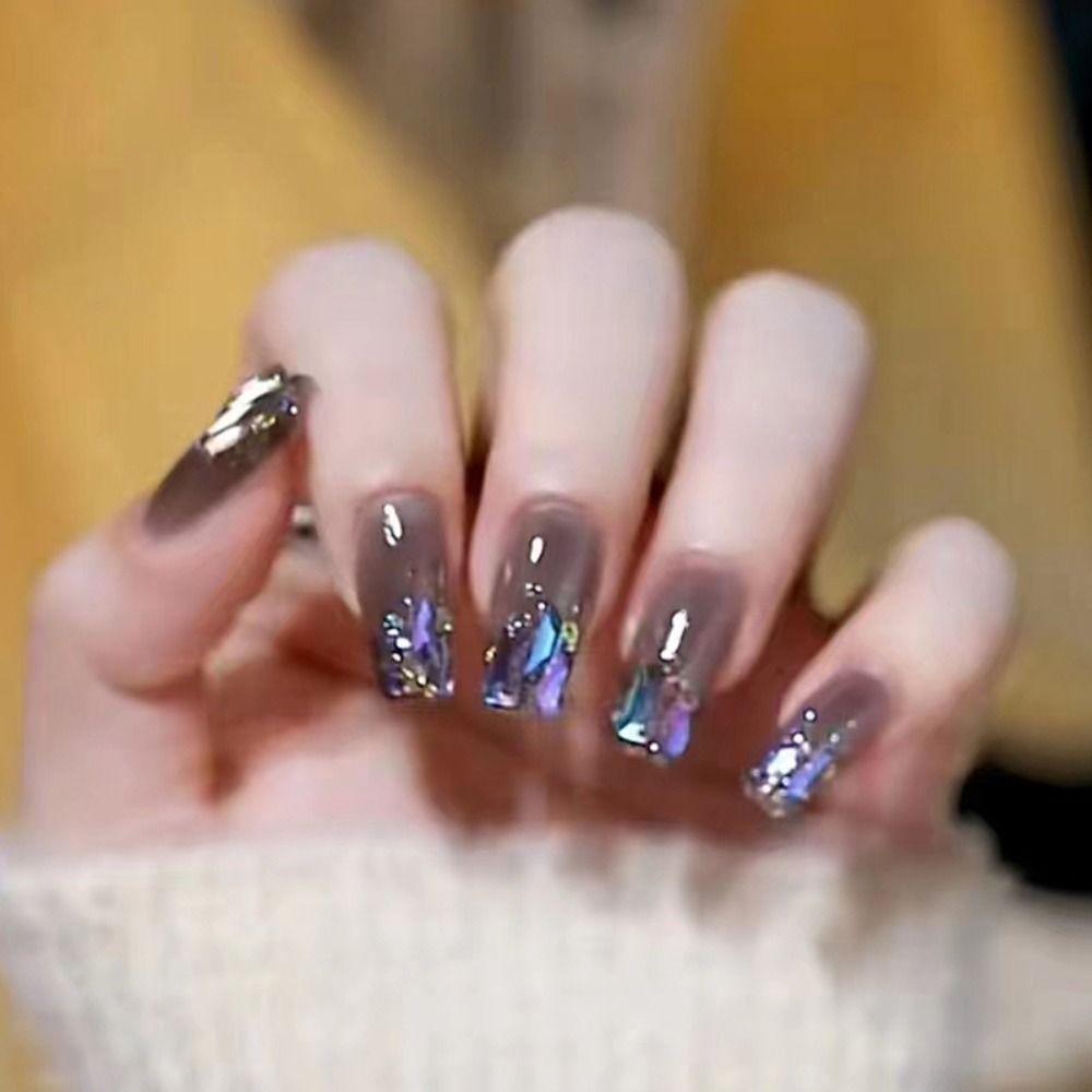 Маникюрный пресс своими руками на ногтях Borealis Diamond Fake Nials Сверкающие накладные ногти LongBallerina French
Маникюрный пресс своими руками на ногтях Borealis Diamond Fake Nials Сверкающие накладные ногти LongBallerina French
