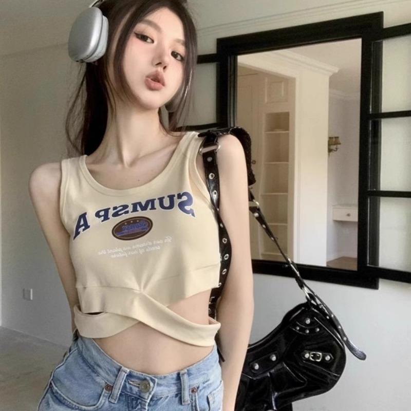 American Hot Girl Style Camisole for Women Summer New Design Cross Short Waist Top Trendy L абрикосовий
American Hot Girl Style Camisole for Women Summer New Design Cross Short Waist Top Trendy L абрикосовий