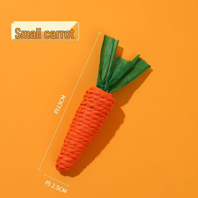 Игрушка для кошки Морковь-махалка: Прочная бумажная веревка для прорезывания зубов, стачивания когтей и самозанятости от скуки у котят.
Игрушка для кошки Морковь-махалка: Прочная бумажная веревка для прорезывания зубов, стачивания когтей и самозанятости от скуки у котят.