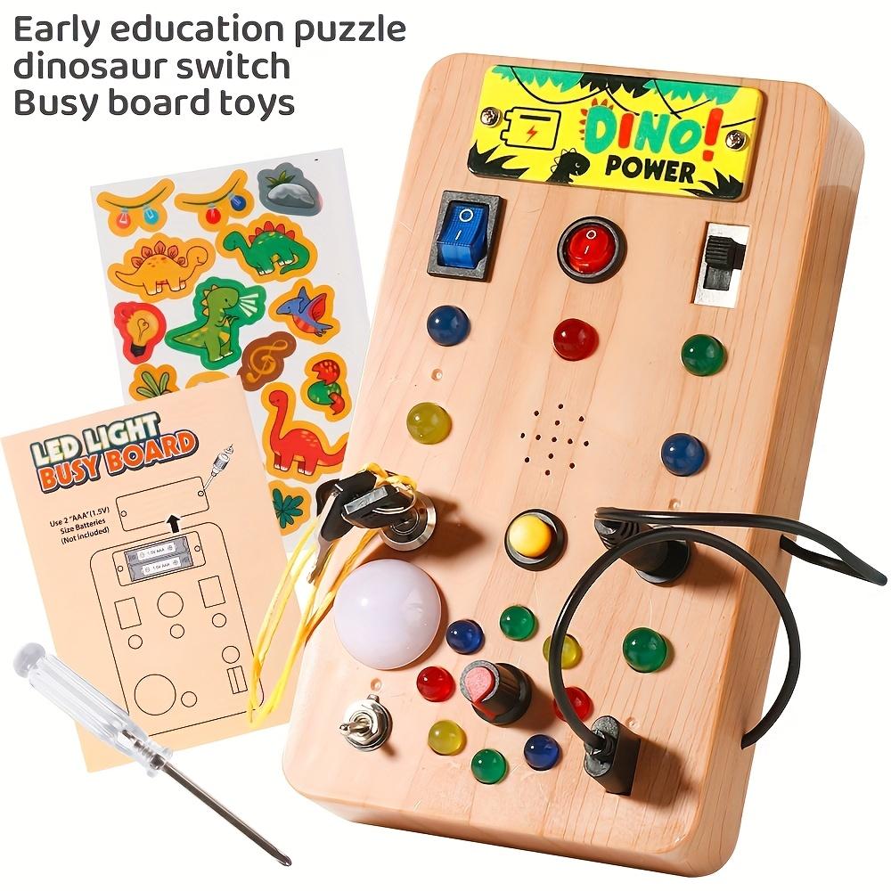 Dino Power Busy Box Educational Sensory Toy with Color Matching,Hand Eye Coordination,Focus Improvement for Kids 18M+,Perfect for Travel and Home Play Busy Board
Dino Power Busy Box Educational Sensory Toy with Color Matching,Hand Eye Coordination,Focus Improvement for Kids 18M+,Perfect for Travel and Home Play Busy Board