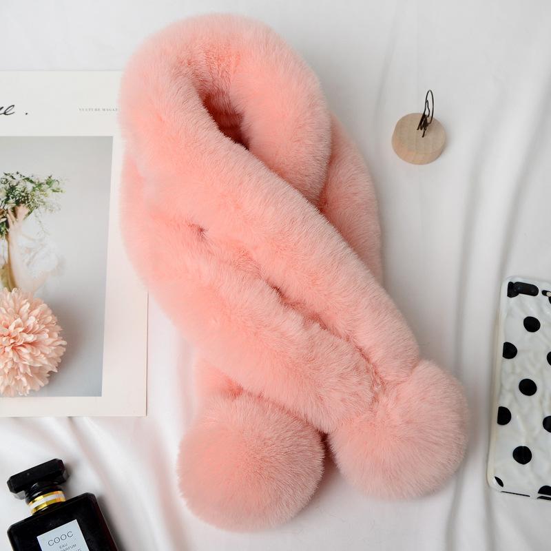 Women Fashion Clothes Accessories Autumn And Winter New Warm Scarf Fur Rabbit Plush Thick Scarf Solid Color Fur Ball Cross Gifts рожевий
Women Fashion Clothes Accessories Autumn And Winter New Warm Scarf Fur Rabbit Plush Thick Scarf Solid Color Fur Ball Cross Gifts рожевий