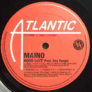 12inch Record MAINO - Hood Love / Hi Hater Remix STAT516441 Atlantic 2008 US Rap & Hip-Hop/R&B Used
12inch Record MAINO - Hood Love / Hi Hater Remix STAT516441 Atlantic 2008 US Rap & Hip-Hop/R&B Used