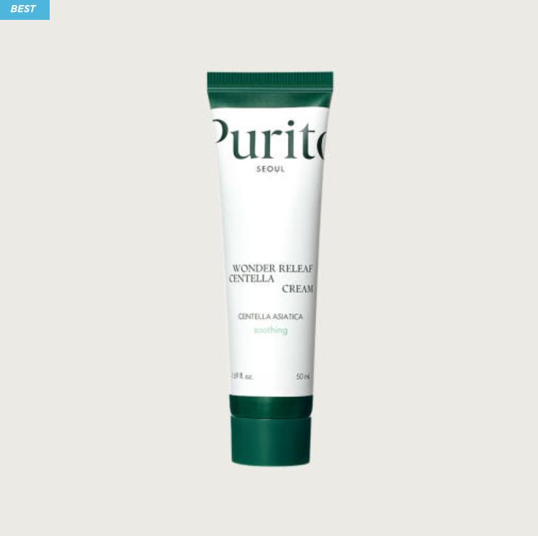 PURITO SEOUL Wonder Relief Centella Cream 50ml – Calming Moisturizer with Natural Scent for Sensitive Skin 50ml
PURITO SEOUL Wonder Relief Centella Cream 50ml – Calming Moisturizer with Natural Scent for Sensitive Skin 50ml