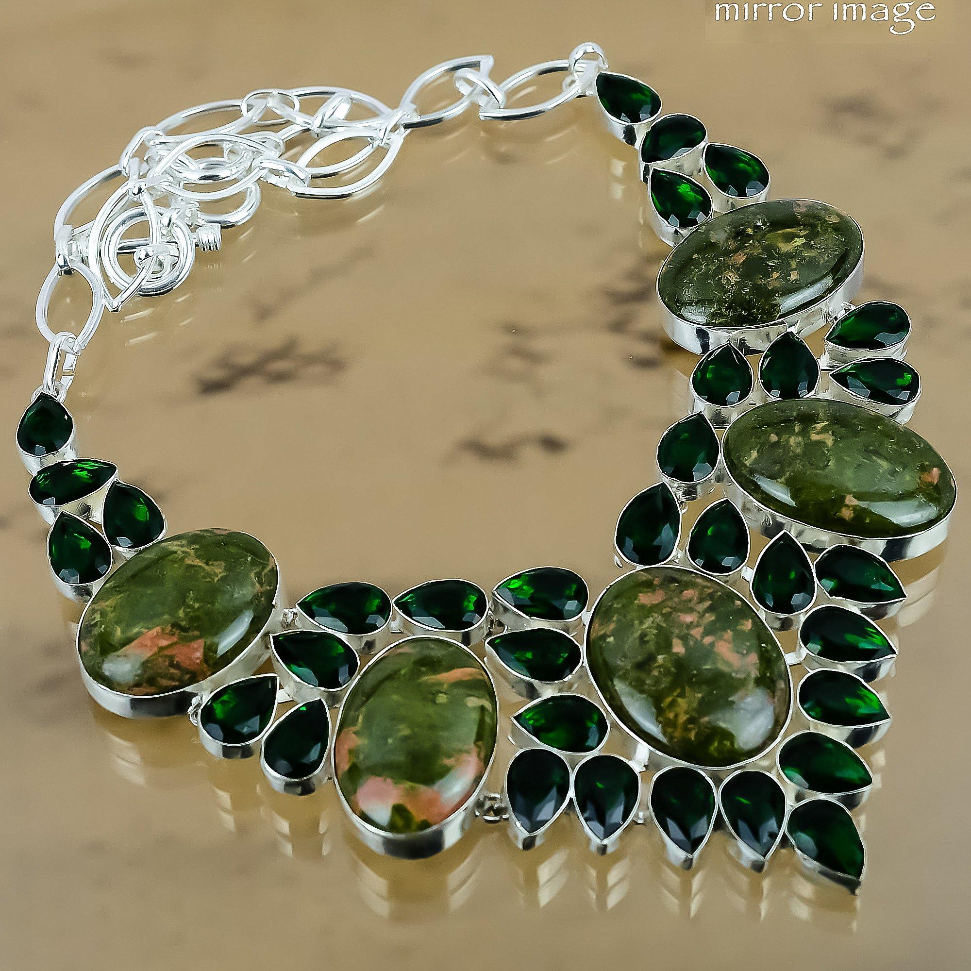 Anniversary Gift For Her Natural Unakite Chain Adjustable Necklace 925 Silver Adjustable
Anniversary Gift For Her Natural Unakite Chain Adjustable Necklace 925 Silver Adjustable