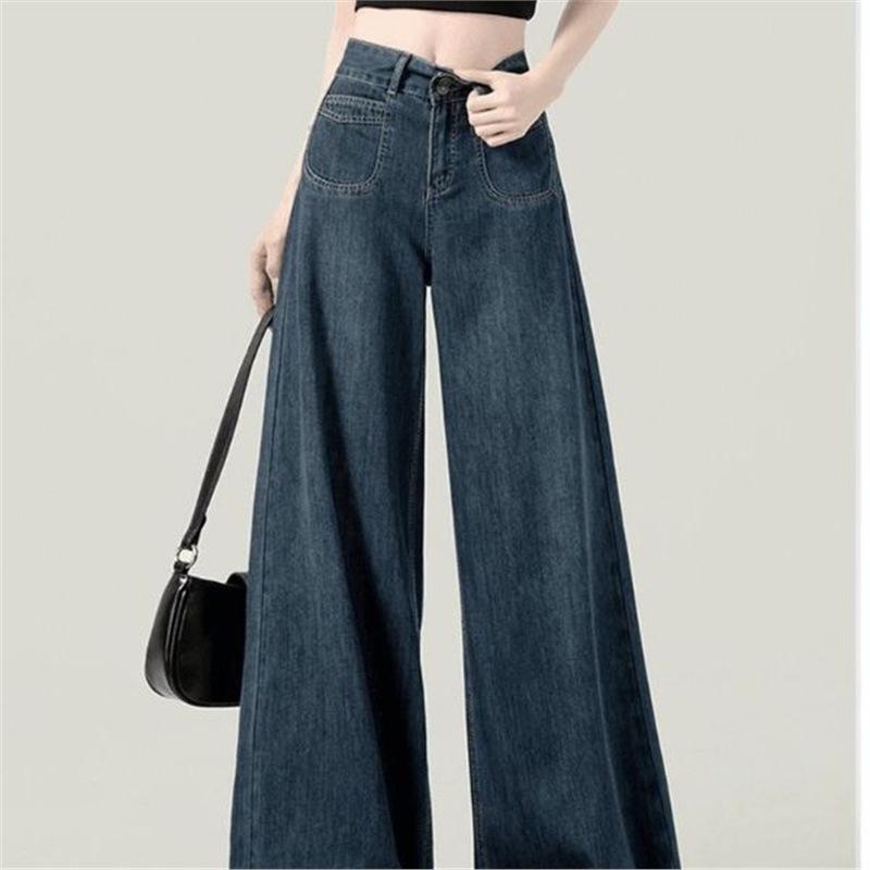 2025 Spring/Summer American Style Light Blue High Waist Wide-Leg Jeans with Double Buttons. Extra Large
2025 Spring/Summer American Style Light Blue High Waist Wide-Leg Jeans with Double Buttons. Extra Large