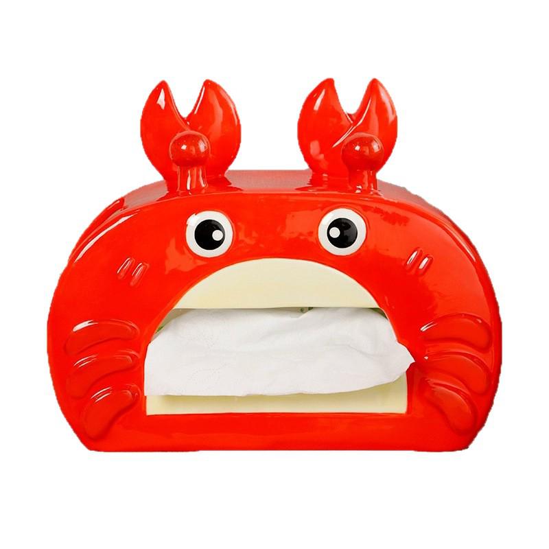 Crab-Shaped Ceramic Tissue Box - Cute, Decorative Ornament for Living Room or Bedroom Desk
Crab-Shaped Ceramic Tissue Box - Cute, Decorative Ornament for Living Room or Bedroom Desk