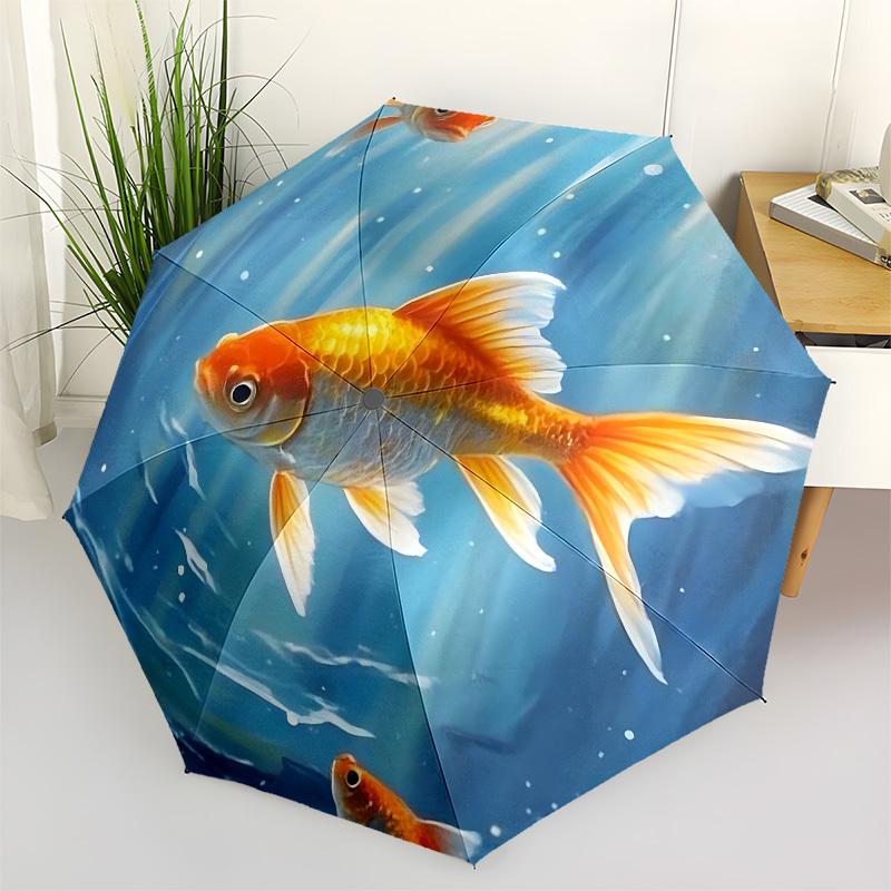 1pc Goldfish Swimming in Blue WaterUmbrella with Plastic Handle,Suitable for All Seasons Home Travel Outdoor UmbrellaB1771
1pc Goldfish Swimming in Blue WaterUmbrella with Plastic Handle,Suitable for All Seasons Home Travel Outdoor UmbrellaB1771