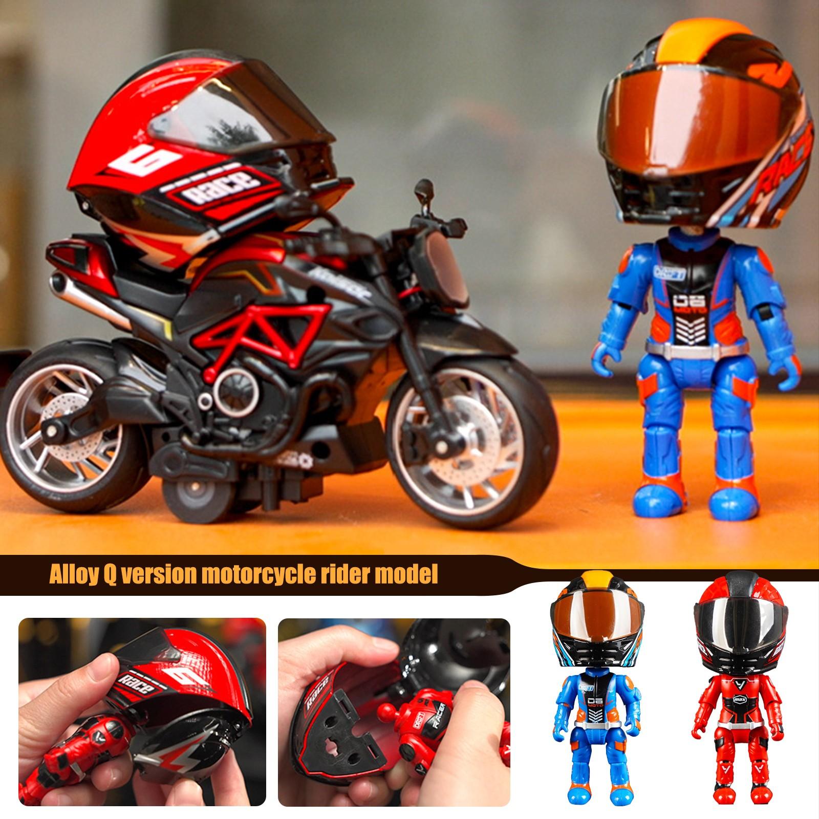 Q Version Motorcycle Helmet Motorcycle Rider Exquisite Model Deformable Toy One Size червоний
Q Version Motorcycle Helmet Motorcycle Rider Exquisite Model Deformable Toy One Size червоний