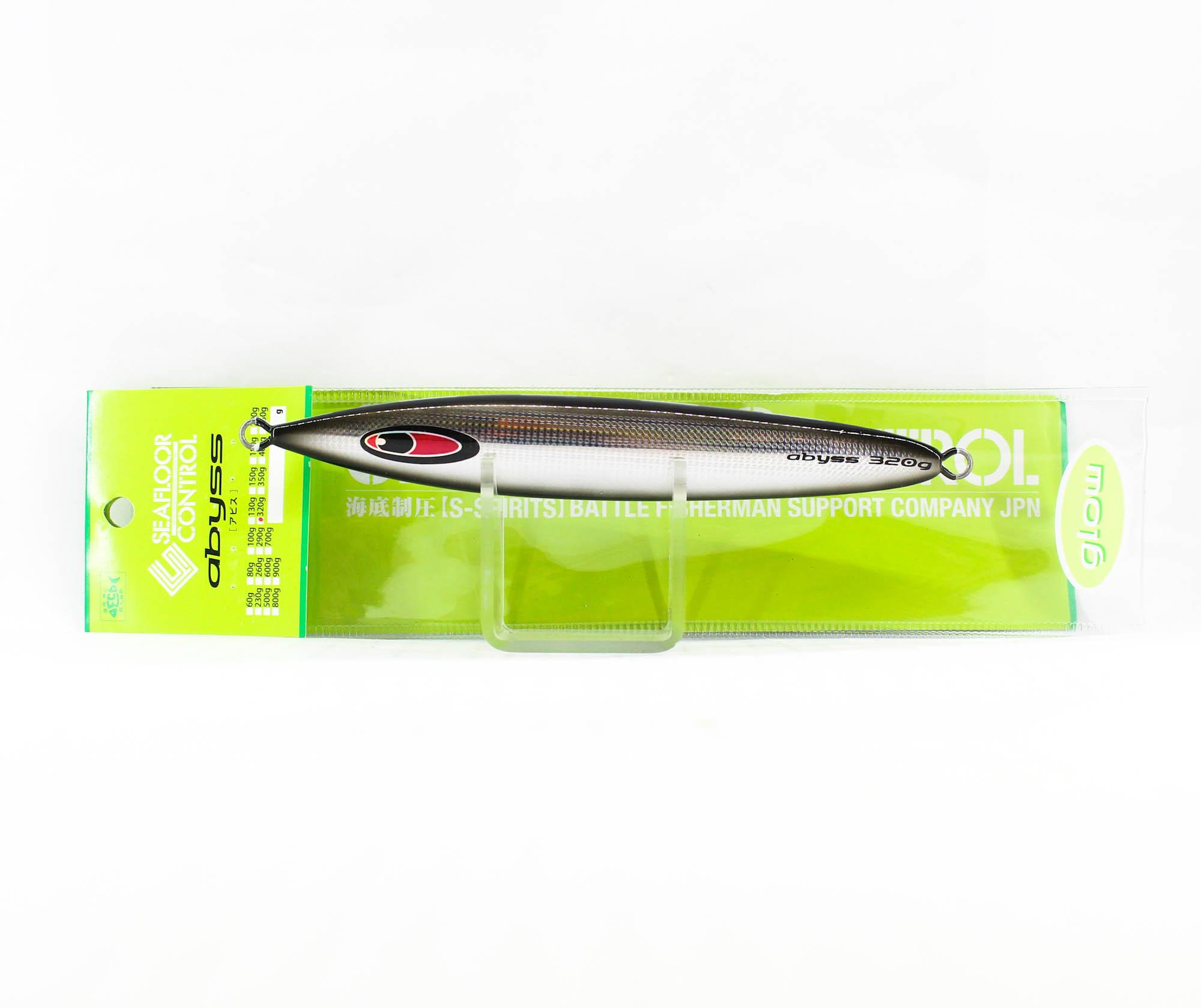 Seafloor Control Metal Jig Abyss 320 grams Silver Black Zebra Glow GR (9145)
Seafloor Control Metal Jig Abyss 320 grams Silver Black Zebra Glow GR (9145)