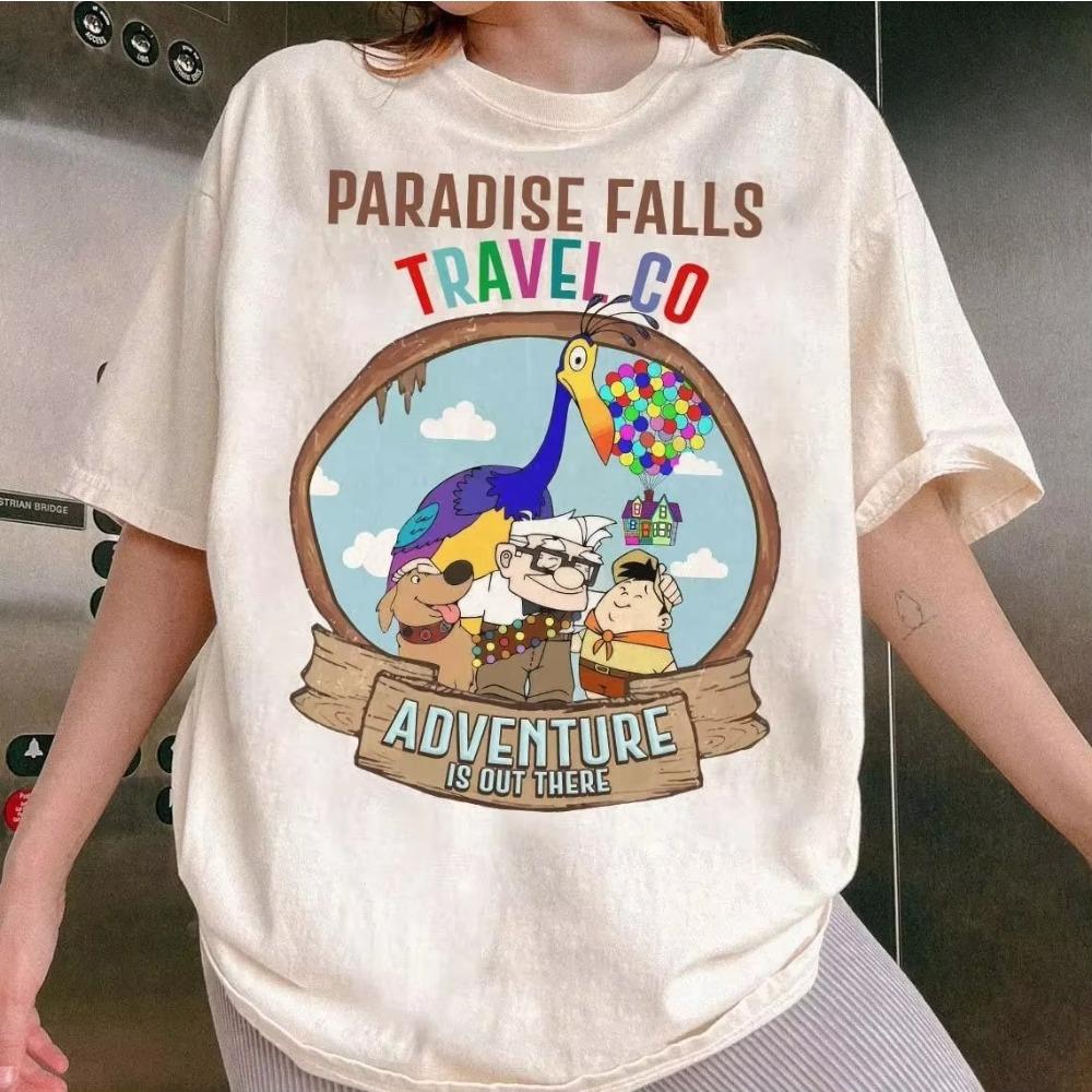 Pixar Up Paradise Falls Travel Co Adventure Is Out There TShirt Carl Ellie Dug Russel Kevin Tee Women Skinfriendly 4XL
Pixar Up Paradise Falls Travel Co Adventure Is Out There TShirt Carl Ellie Dug Russel Kevin Tee Women Skinfriendly 4XL