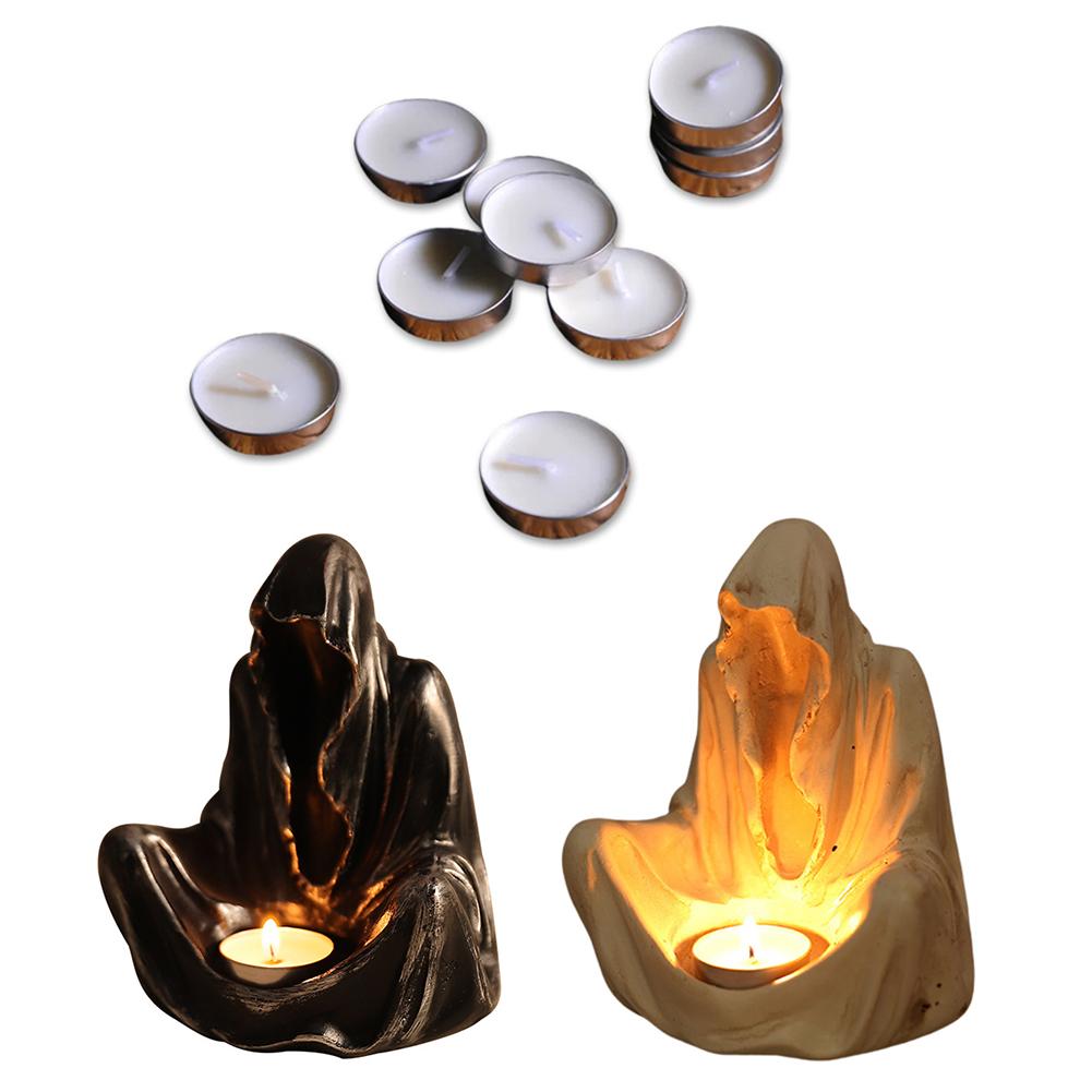 Halloween Ghost Candle Holder Gothic Style Faceless Ghost Candlestick Hell Messenger Statue Candlestick for Home Party Supplies
Halloween Ghost Candle Holder Gothic Style Faceless Ghost Candlestick Hell Messenger Statue Candlestick for Home Party Supplies