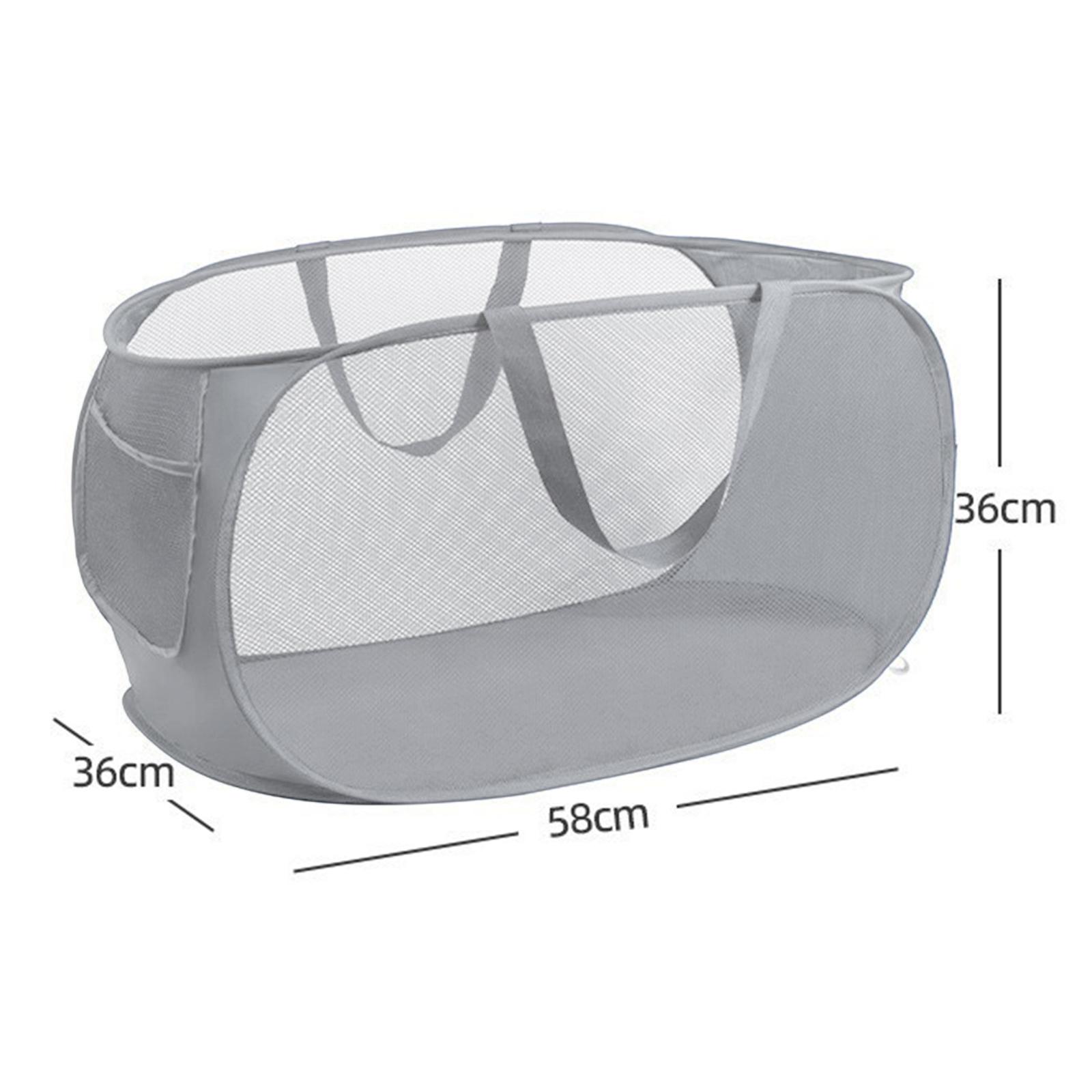 1PC Horizontal Foldable Laundry Basket Mesh Cloth Breathable Laundry Hamper Home Accessories Large Capacity Storage Baskets сірий колір
1PC Horizontal Foldable Laundry Basket Mesh Cloth Breathable Laundry Hamper Home Accessories Large Capacity Storage Baskets сірий колір