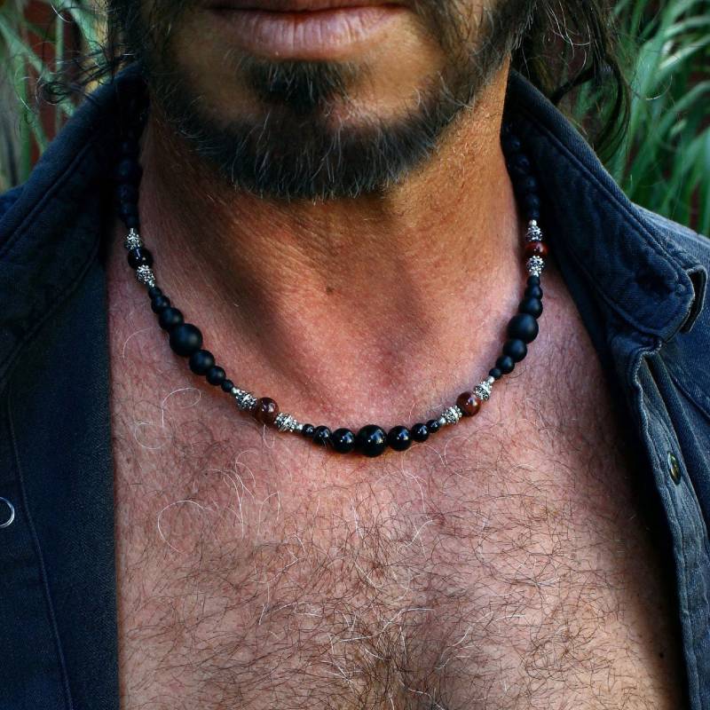 Мужское черное ожерелье / Ожерелье Tiger Eye / Ожерелье из драгоценных камней для мужчин / Ожерелье из бисера для мужчин / Повседневные мужские украшения
Мужское черное ожерелье / Ожерелье Tiger Eye / Ожерелье из драгоценных камней для мужчин / Ожерелье из бисера для мужчин / Повседневные мужские украшения