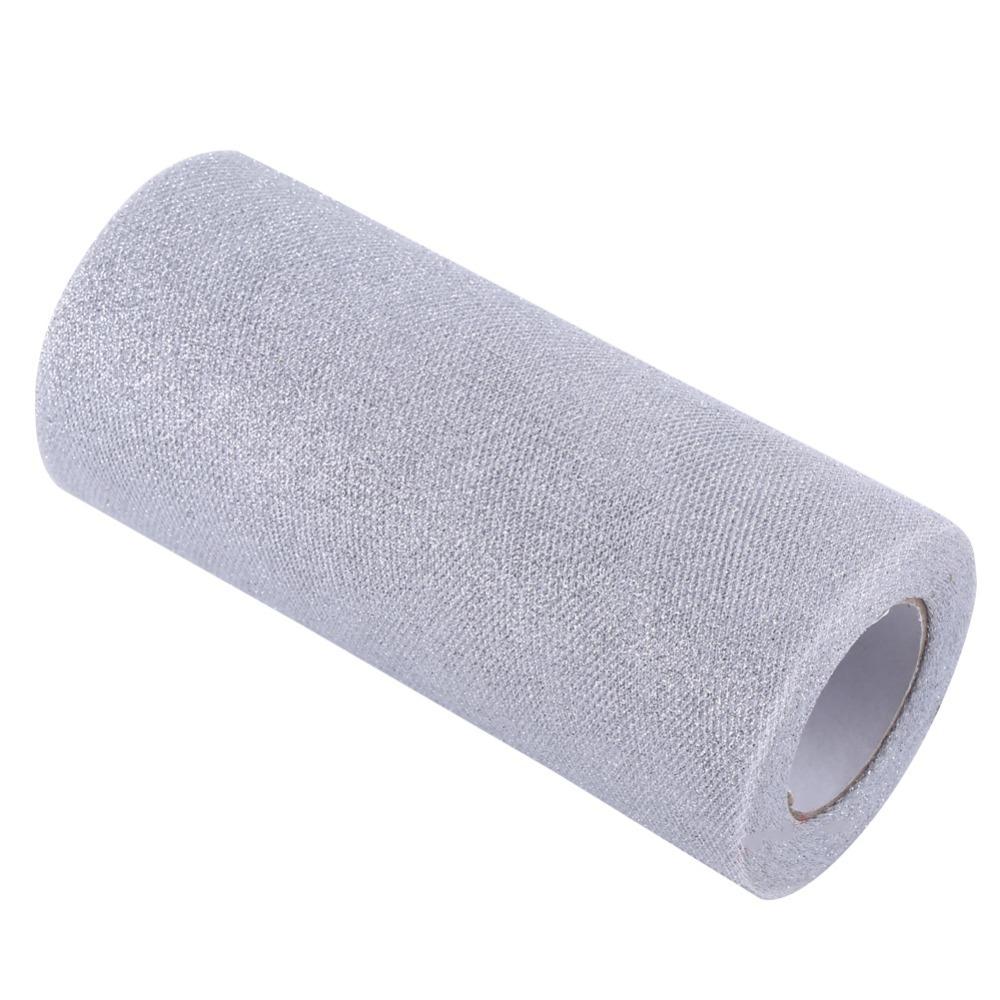 1pcs 6 Inch Wide Sparkling Tulle Fabric 25 Yards Long Fabric Tulle Ribbon DIY Craft серебряный
1pcs 6 Inch Wide Sparkling Tulle Fabric 25 Yards Long Fabric Tulle Ribbon DIY Craft серебряный