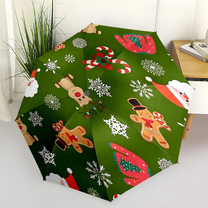 Gingerbread Man Themed Travel Umbrella-8 Ribs Automatic Opening and Closing, Portable Folding Design, Compact and Stylish Umbrella Suitable
Gingerbread Man Themed Travel Umbrella-8 Ribs Automatic Opening and Closing, Portable Folding Design, Compact and Stylish Umbrella Suitable