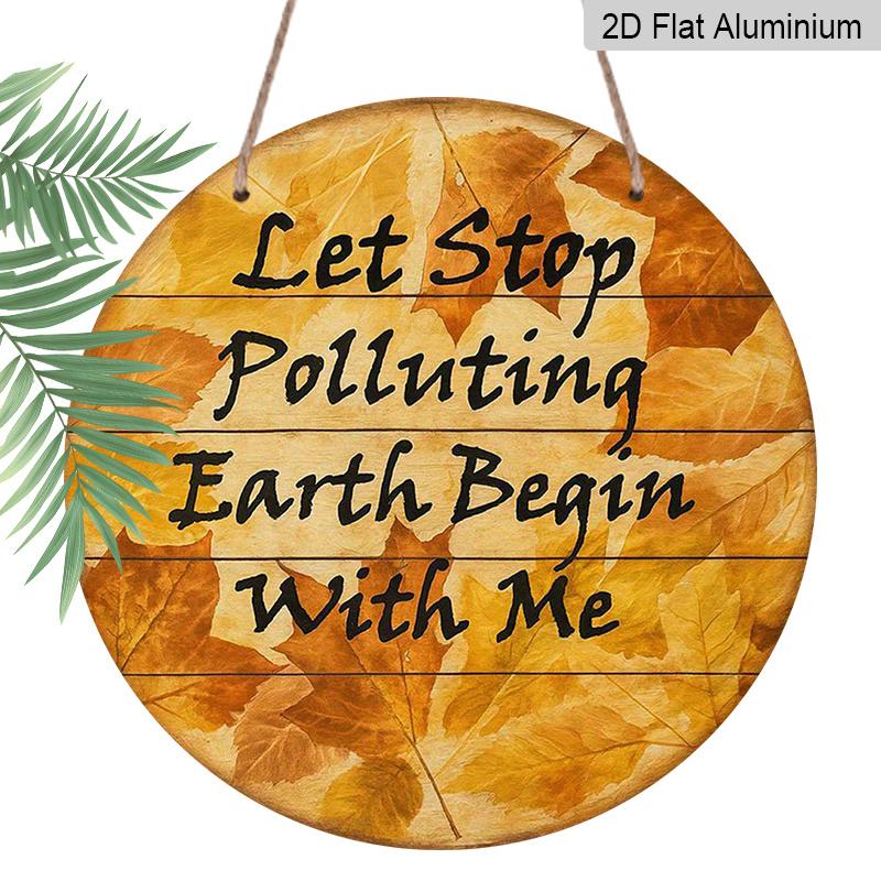 2D Flat - 1pc 2D Flat, 7.87*7.87 Inch Round French Aluminum Sign, about Stop Polluting The Earth Retro Decorative Plaque , Environmentally Themed 1pc
2D Flat - 1pc 2D Flat, 7.87*7.87 Inch Round French Aluminum Sign, about Stop Polluting The Earth Retro Decorative Plaque , Environmentally Themed 1pc