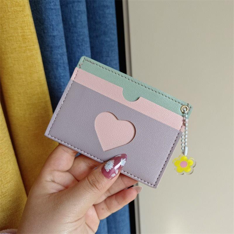 1pcs Dopamine Card Bag Fashion Love Color blocked Zero Wallet Ultra thin Portable Credit Card Transit Card Cover
1pcs Dopamine Card Bag Fashion Love Color blocked Zero Wallet Ultra thin Portable Credit Card Transit Card Cover