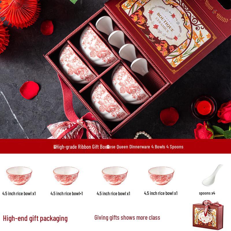 RuHan Underglaze Ceramic Dinnerware Set - Red Rose
RuHan Underglaze Ceramic Dinnerware Set - Red Rose