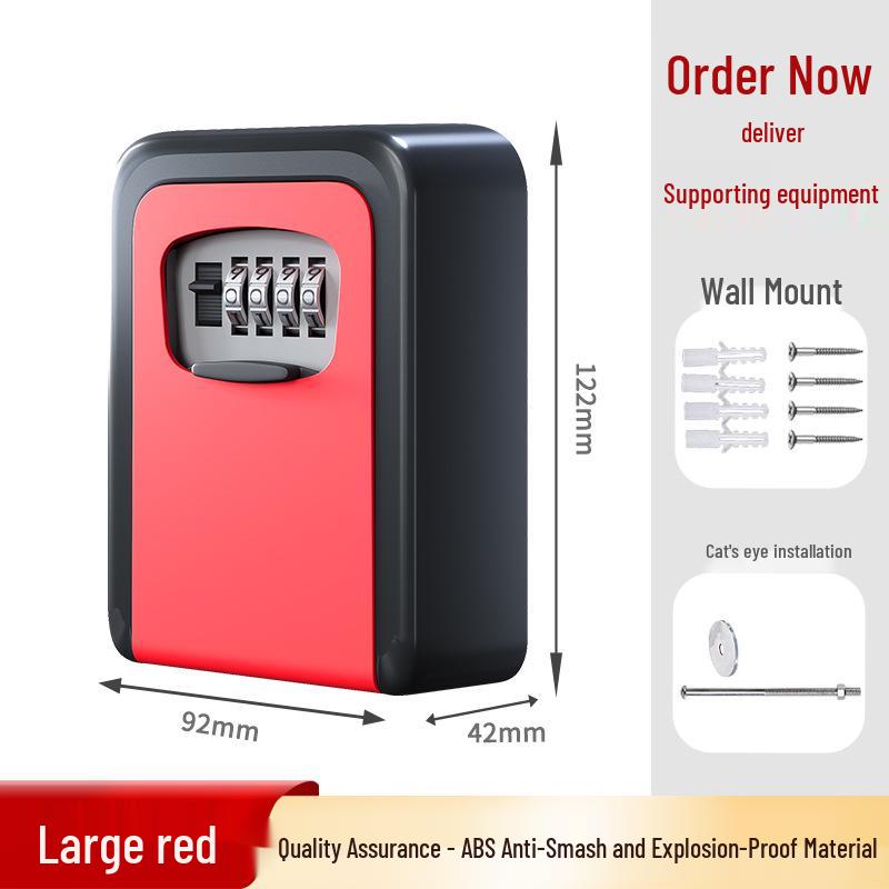Wall-Mounted Key Lock Box: Anti-Theft Peephole Design, No-Drill Installation
Wall-Mounted Key Lock Box: Anti-Theft Peephole Design, No-Drill Installation
