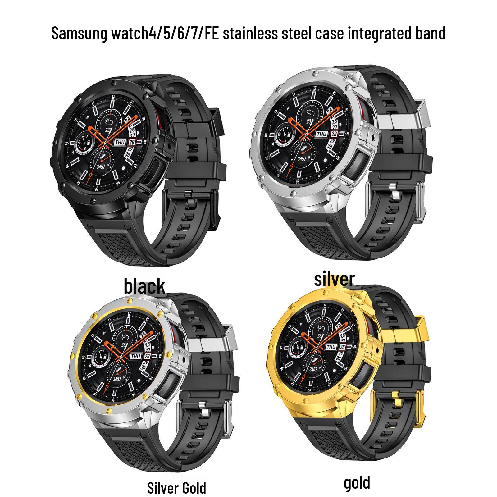 Compatible Stainless Steel TPU Band Case for Samsung Watch 4/5/6/Pro – 44mm/45mm 45mm срібний
Compatible Stainless Steel TPU Band Case for Samsung Watch 4/5/6/Pro – 44mm/45mm 45mm срібний