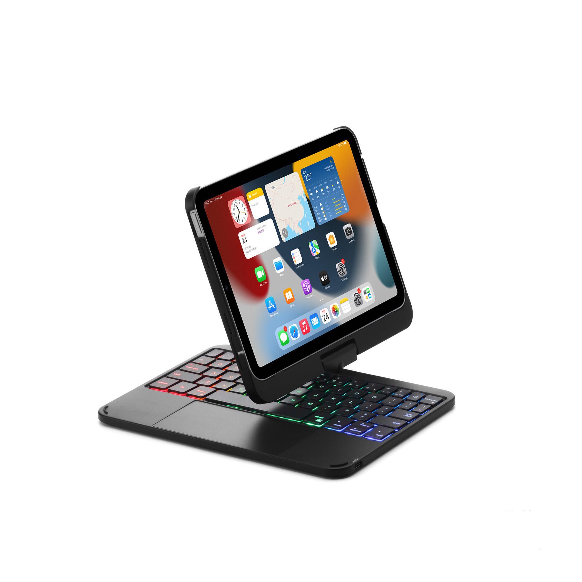 Rotatable Touch Bluetooth Keyboard for iPad Mini 6/7, 8.3-inch, Colorful Backlit чорний
Rotatable Touch Bluetooth Keyboard for iPad Mini 6/7, 8.3-inch, Colorful Backlit чорний