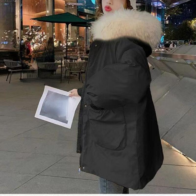 2023 зимние пуховые парки с хлопковой подкладкой и большим меховым воротником с капюшоном, женские толстые теплые куртки, пальто средней длины, женская верхняя одежда, зимняя одежда XXL чёрный
2023 зимние пуховые парки с хлопковой подкладкой и большим меховым воротником с капюшоном, женские толстые теплые куртки, пальто средней длины, женская верхняя одежда, зимняя одежда XXL чёрный