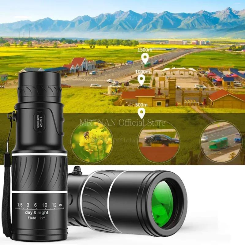 16x52 High Power Hd Monocular Telescope Long Range Zoom Bak4 Prism with Tripod Phone Clip for Outdoor Camping Hunting Scope
16x52 High Power Hd Monocular Telescope Long Range Zoom Bak4 Prism with Tripod Phone Clip for Outdoor Camping Hunting Scope