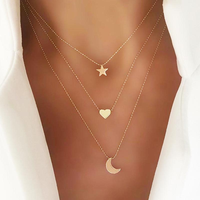 Bohemian Crescent Moon Star Multi layered Necklaces For Women Choker Vintage Coin Cross Pendant Necklace Statement Jewelry 2024
Bohemian Crescent Moon Star Multi layered Necklaces For Women Choker Vintage Coin Cross Pendant Necklace Statement Jewelry 2024