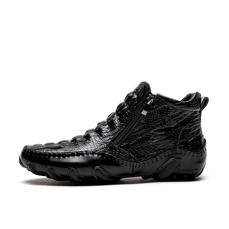 Men s Stylish High-Top Casual Shoes, Crocodile Embossed Cowhide Leather, Easy-Use Metal Zipper, Durable&Fashionable for Leisure 47
Men s Stylish High-Top Casual Shoes, Crocodile Embossed Cowhide Leather, Easy-Use Metal Zipper, Durable&Fashionable for Leisure 47
